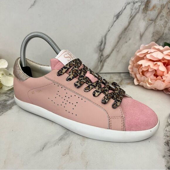 SAM EDELMAN Aubrie Mini Lace Up Sneakers in Rose Bud Pink Size Youth 4 NEW - Picture 3 of 16
